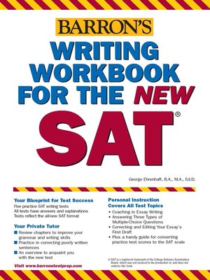 cover image of Writing Workbook for the New SAT
